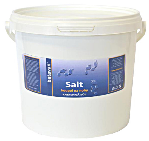 BATAVAN Salt koupelová sůl na nohy kamenná 2,5 kg