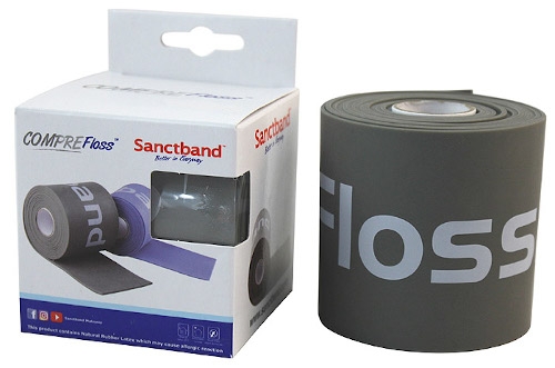 Kompresní guma Flossband by Sanctband 7,5 cm x 2 m mocca super silná